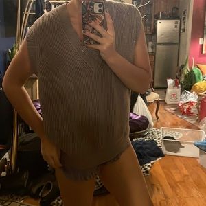 ZARA Oversized Sweater Vest - Size S